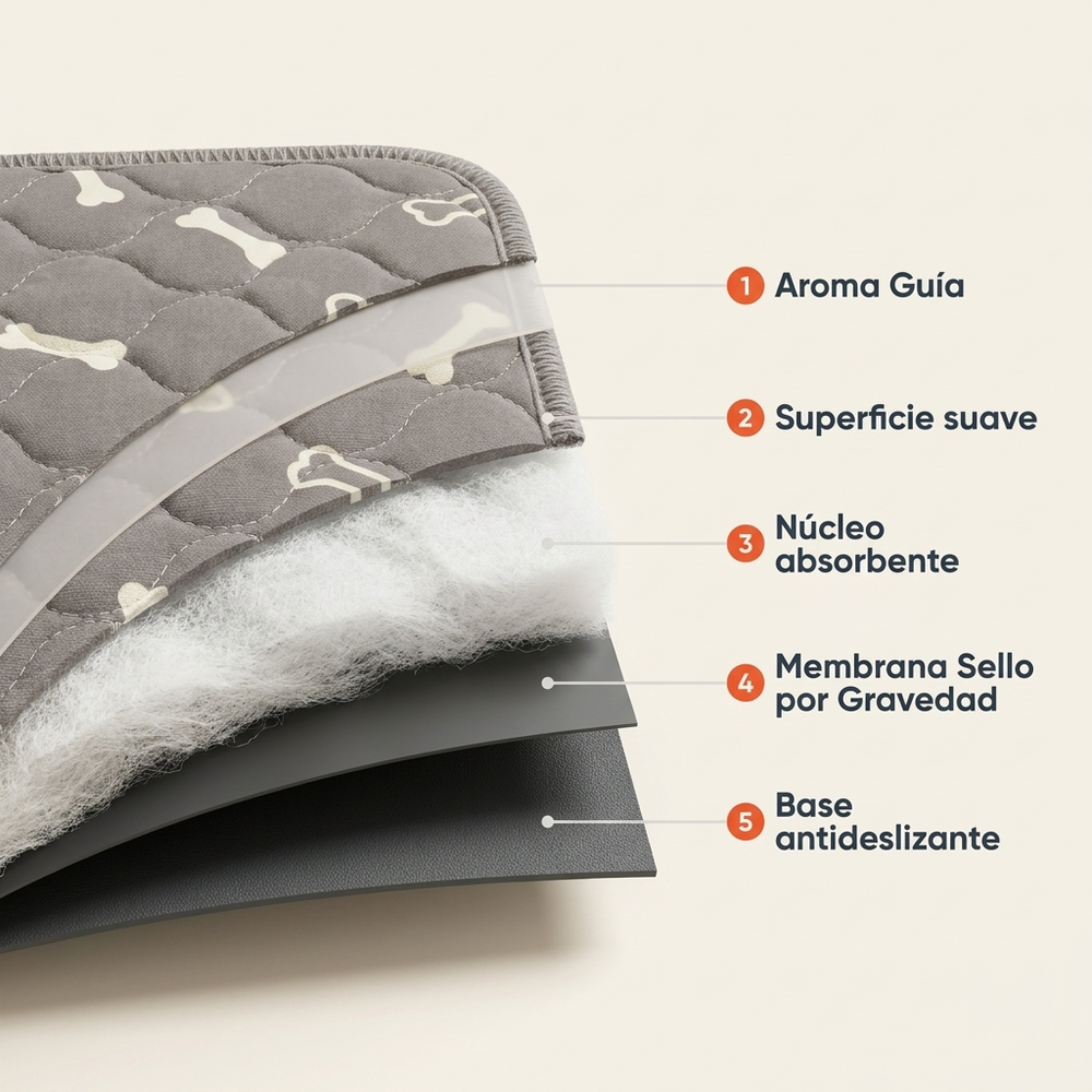 Las cinco capas del tapete