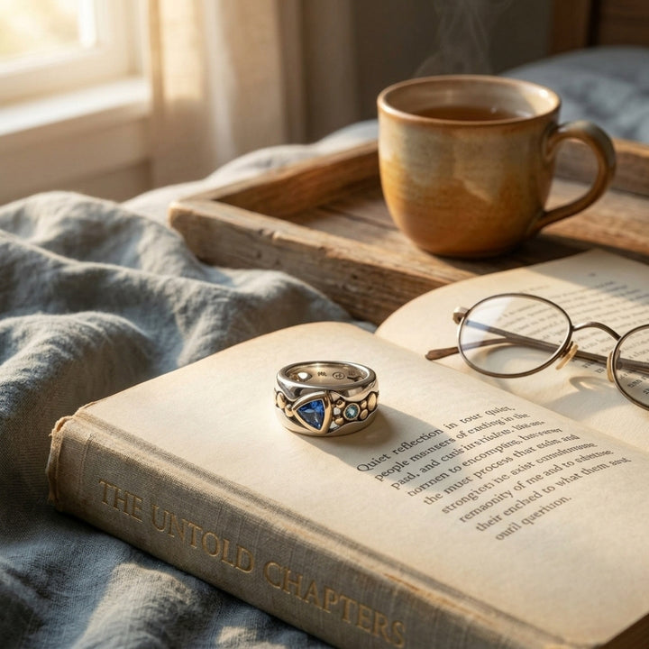 Blue Trillion Ring