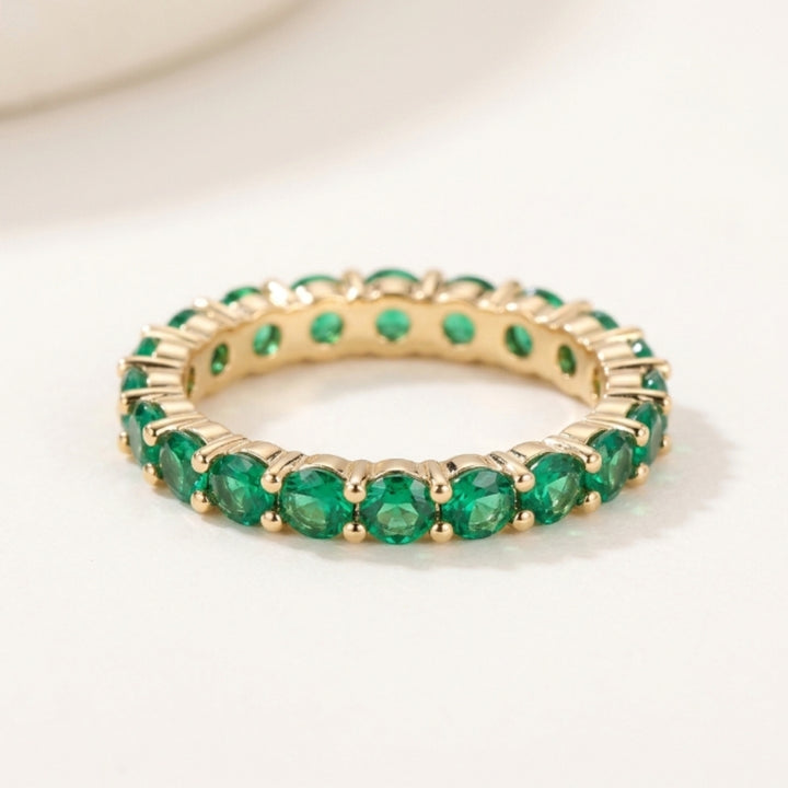Full Emerald Eternity Ring