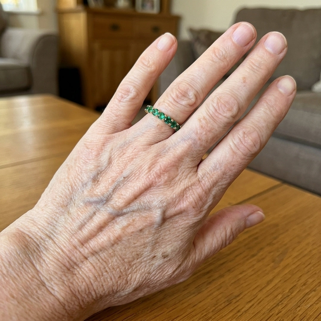 Full Emerald Eternity Ring