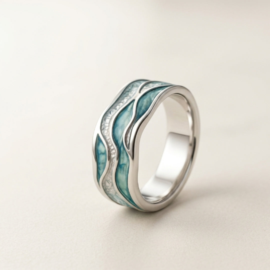 Turquoise Wave Ring