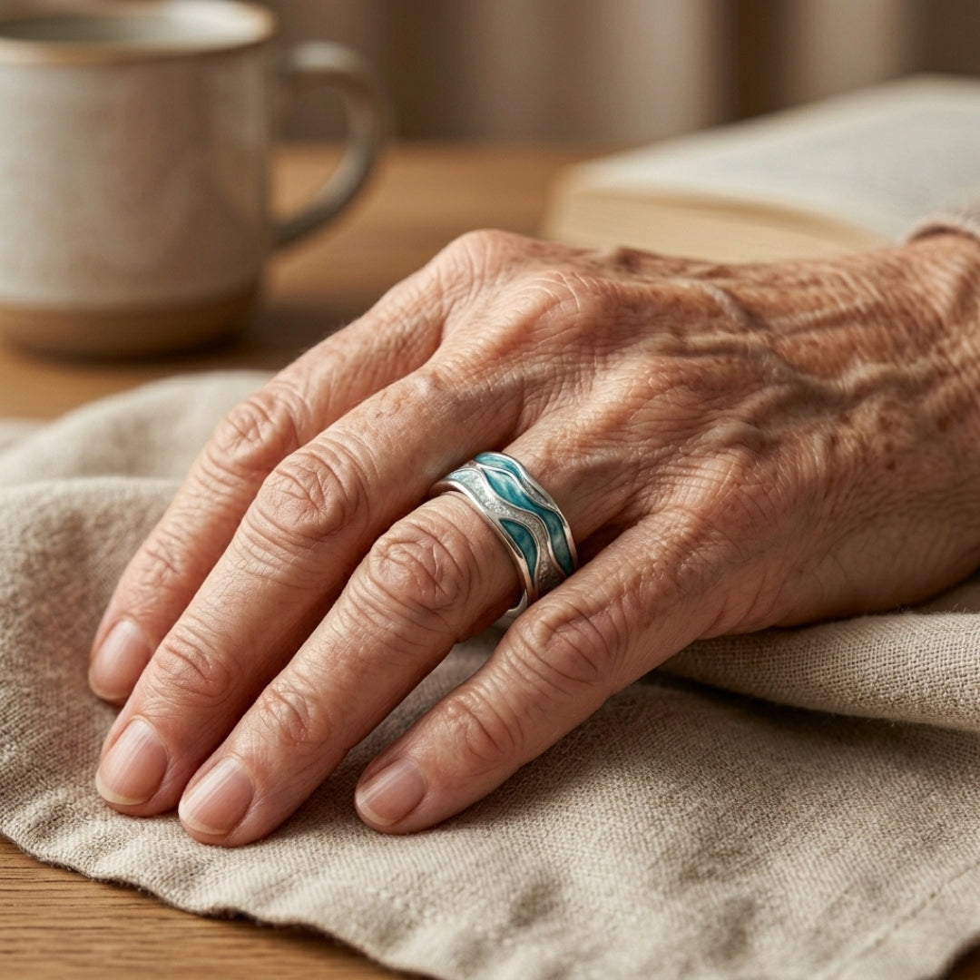 Turquoise Wave Ring