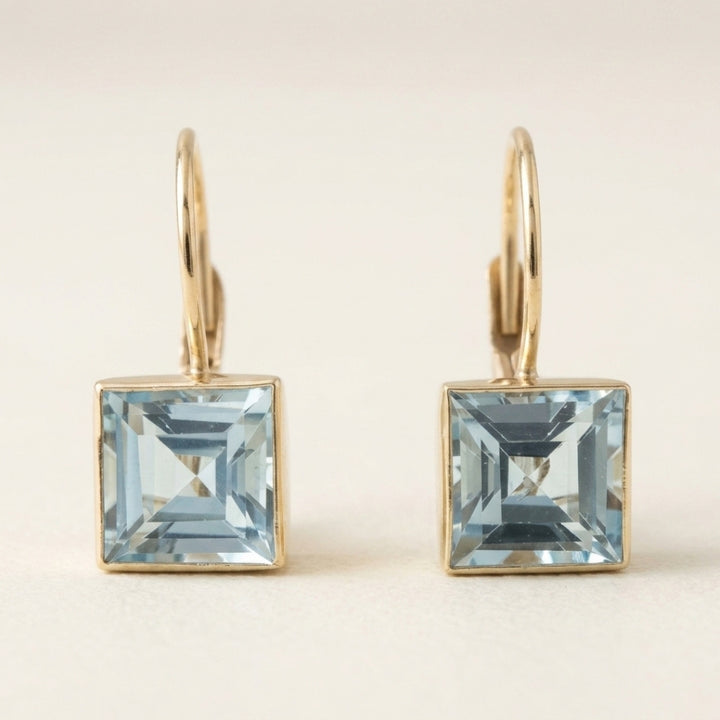 Blue Glass Earrings