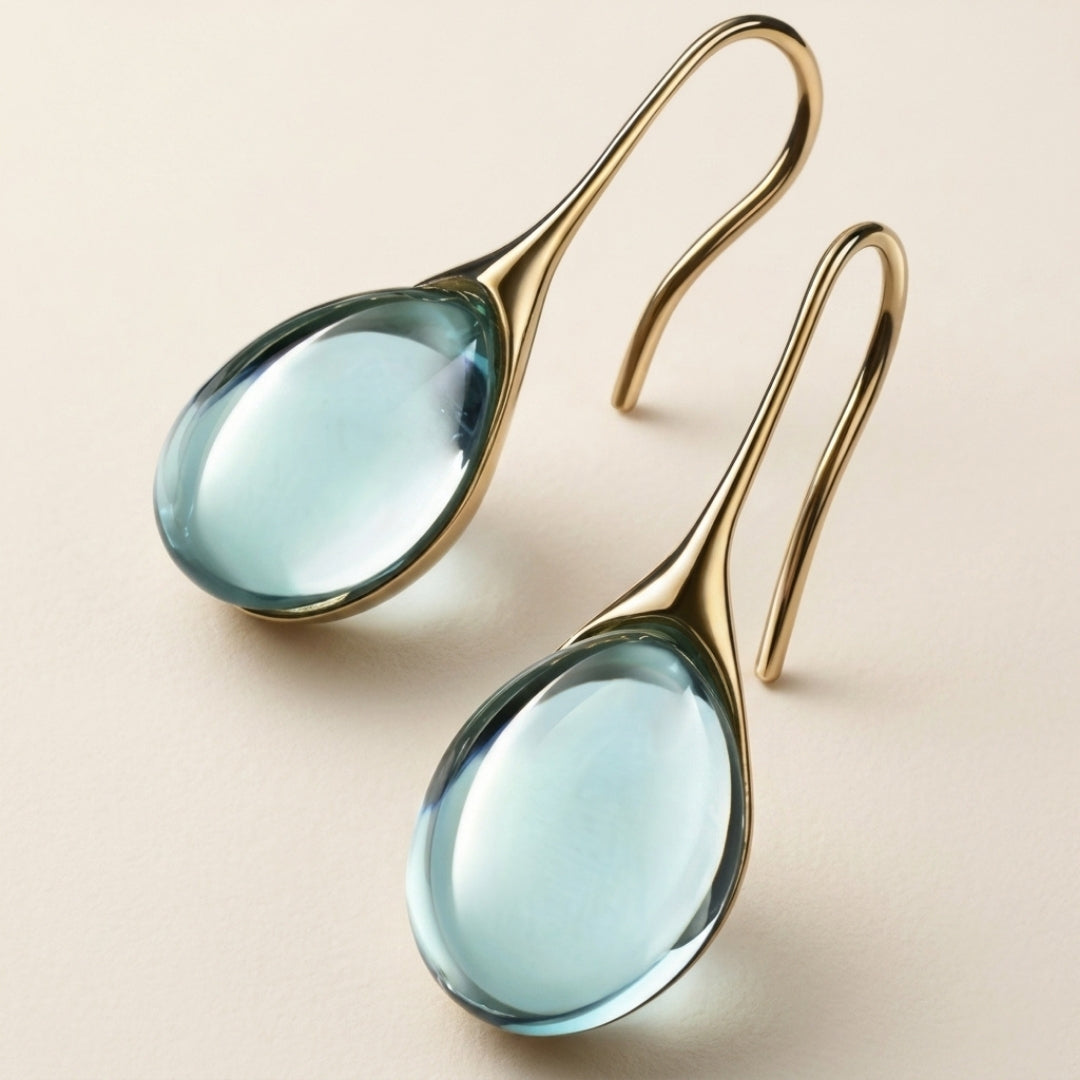 Aquamarine Drop Earrings