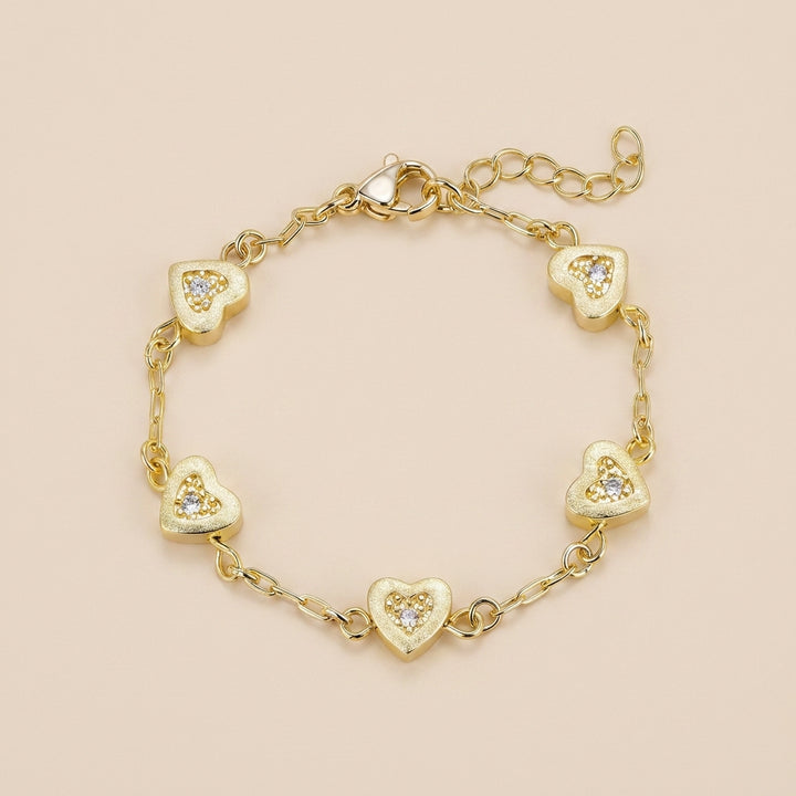 Delicate Heart Charm Bracelet