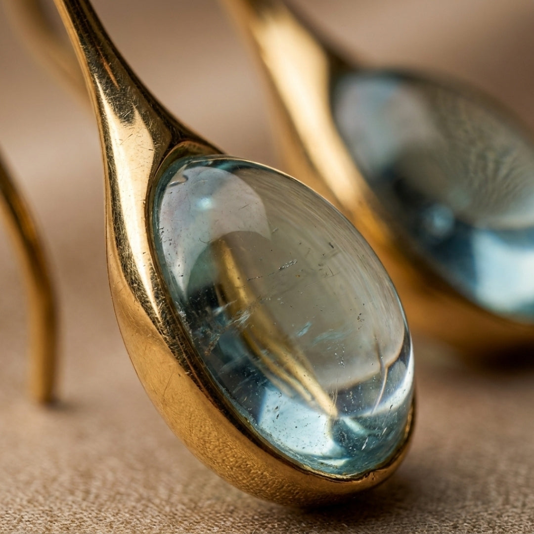 Aquamarine Drop Earrings