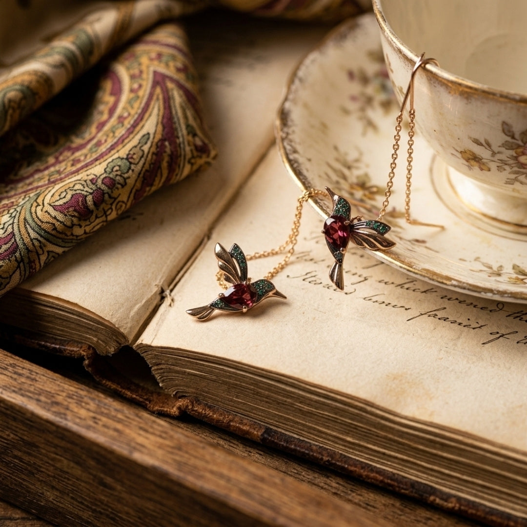 Hummingbird Threader Earrings