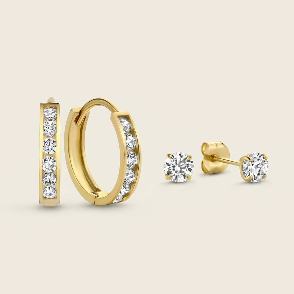 Teardrop CZ Earrings