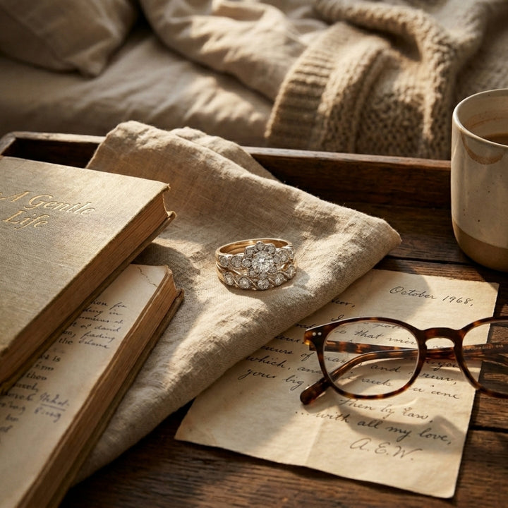 CZ Cluster Vintage Ring