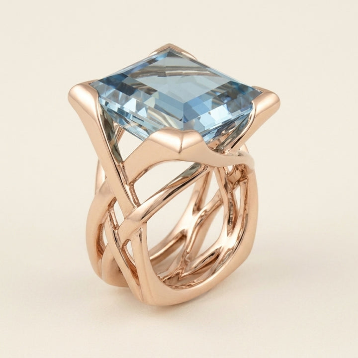 Rose Gold Woven Ring