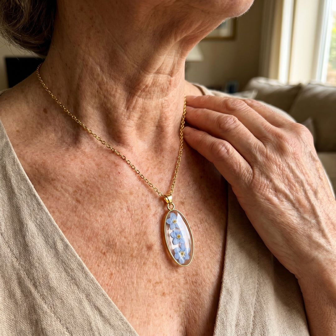 Forget-Me-Not Sympathy Pendant