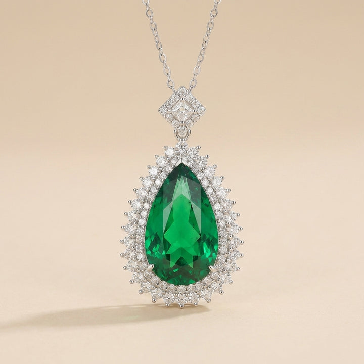 Emerald Teardrop Pendant