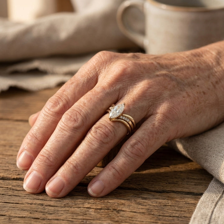 Marquise Crown Ring