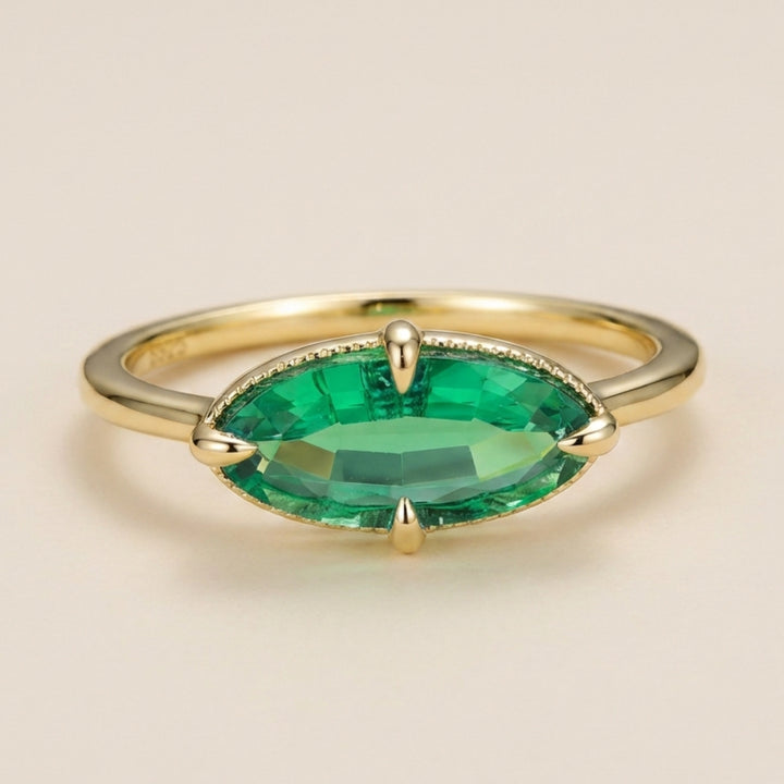 Adelaide Emerald Solitaire
