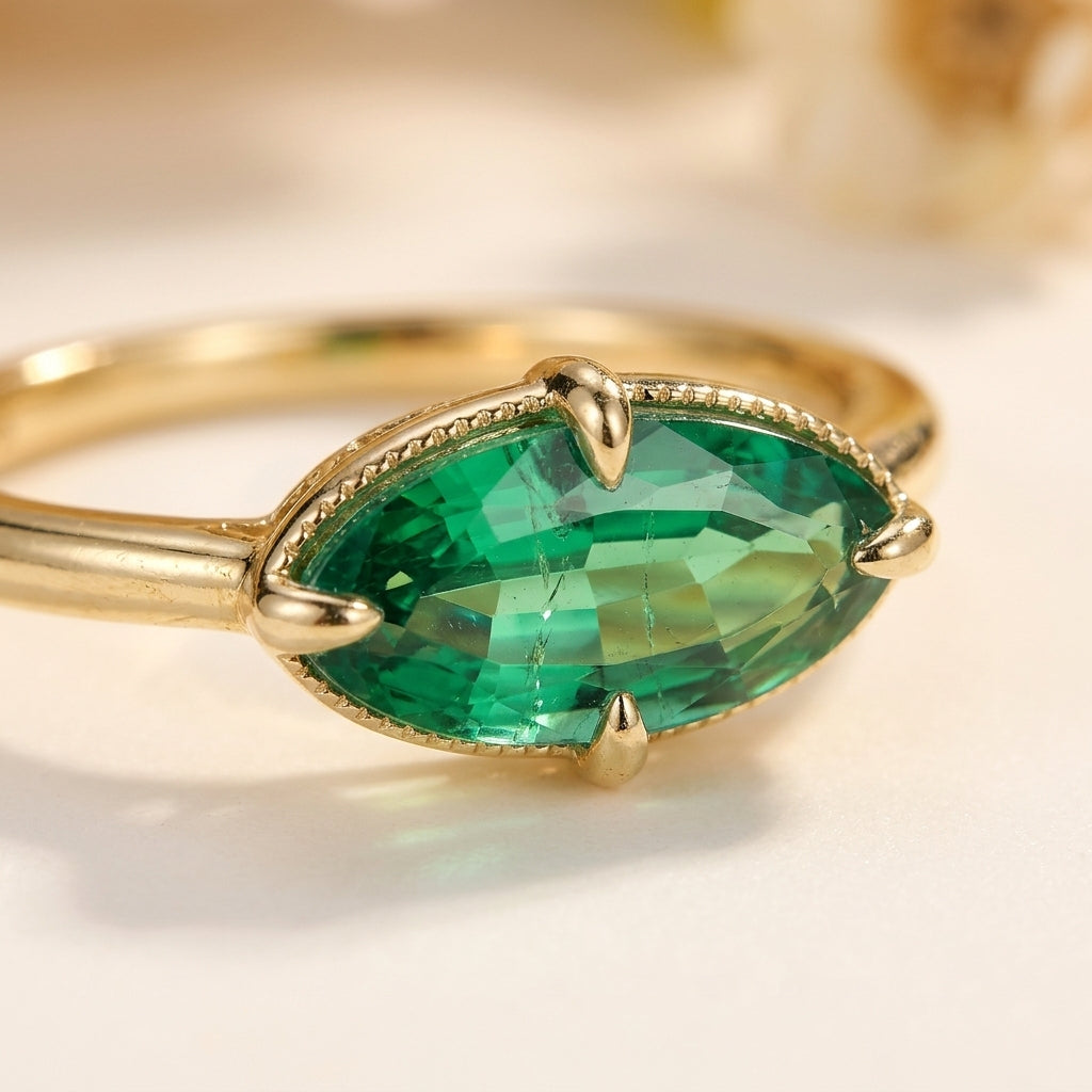 Adelaide Emerald Solitaire
