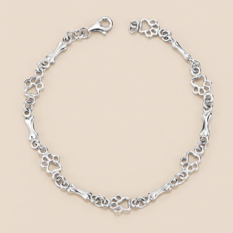 Paw Print Charm Bracelet