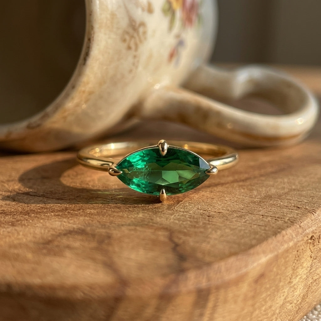 Adelaide Emerald Solitaire