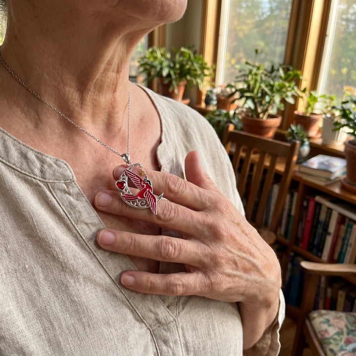 Cardinal Remembrance Necklace
