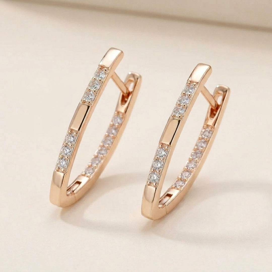 Zirconia Bar Earrings
