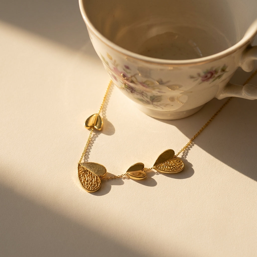 Mother-Daughter Heart Necklace