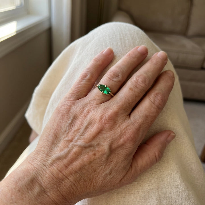 Adelaide Emerald Solitaire