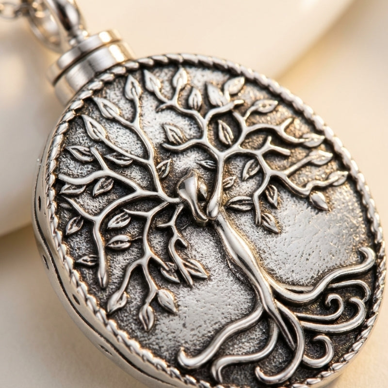 Tree of Life Urn Pendant