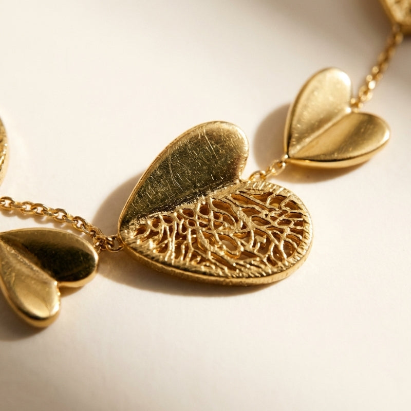 Mother-Daughter Heart Necklace