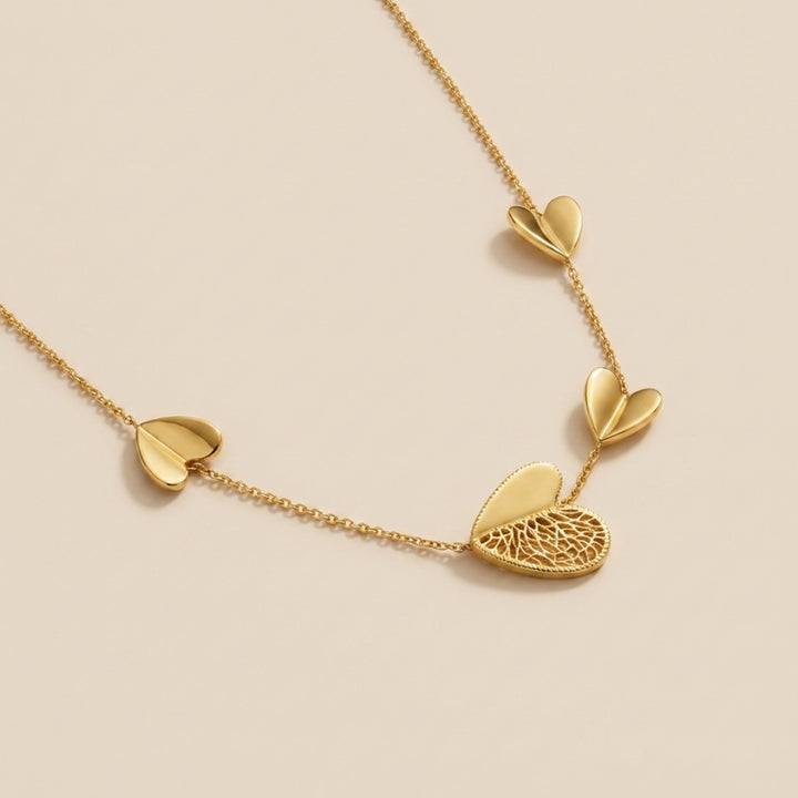 Mother-Daughter Heart Necklace