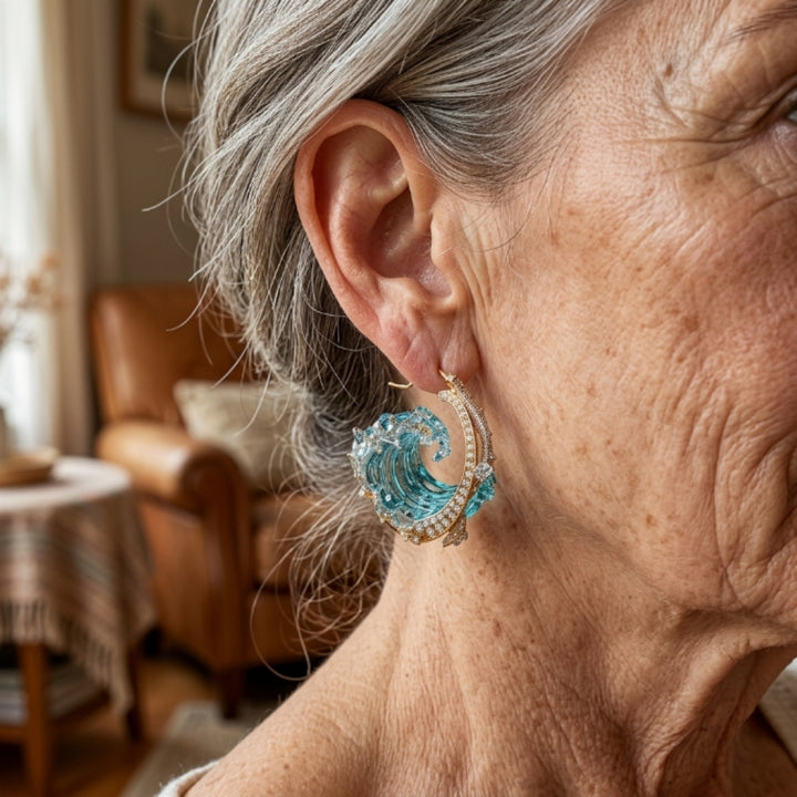 Blue Wave Earrings