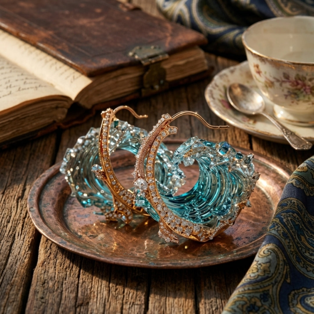 Blue Wave Earrings