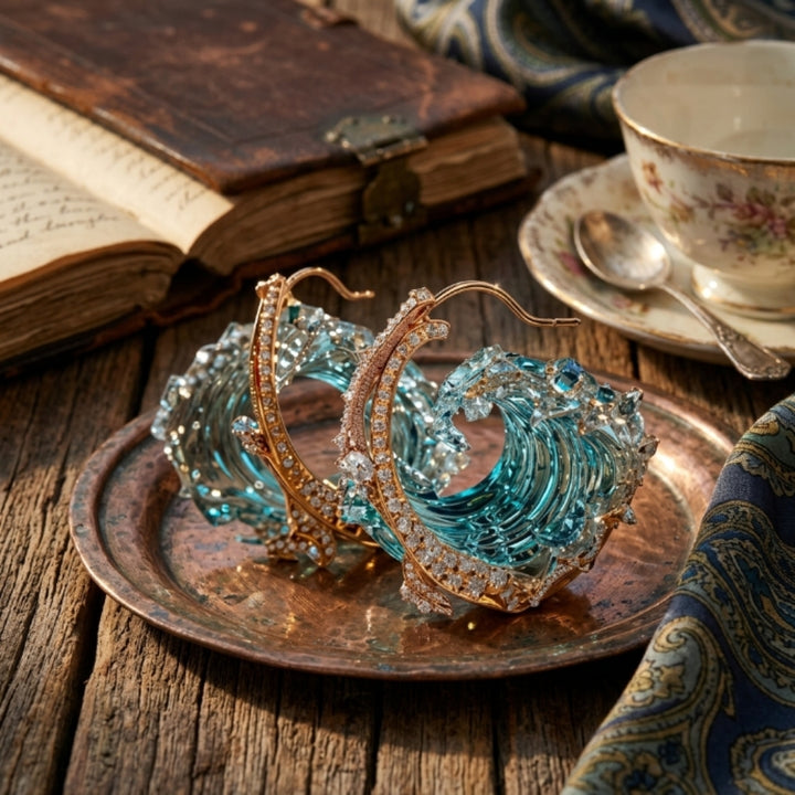 Blue Wave Earrings