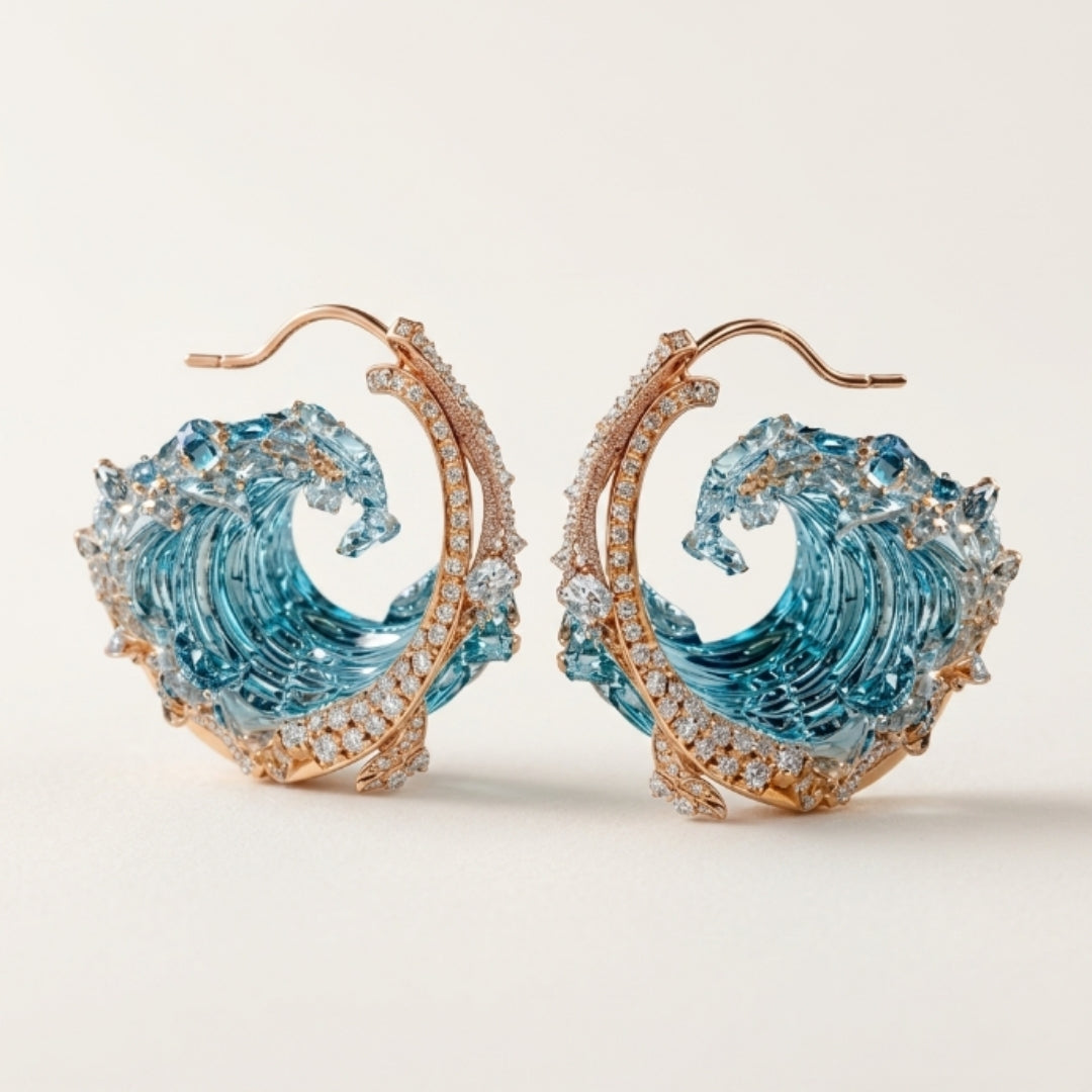 Blue Wave Earrings