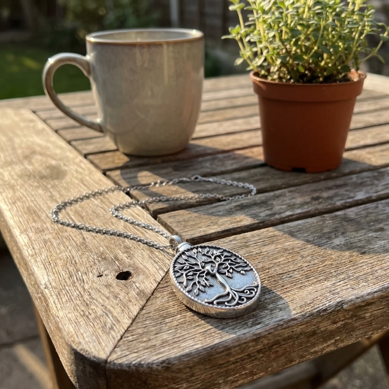 Tree of Life Urn Pendant