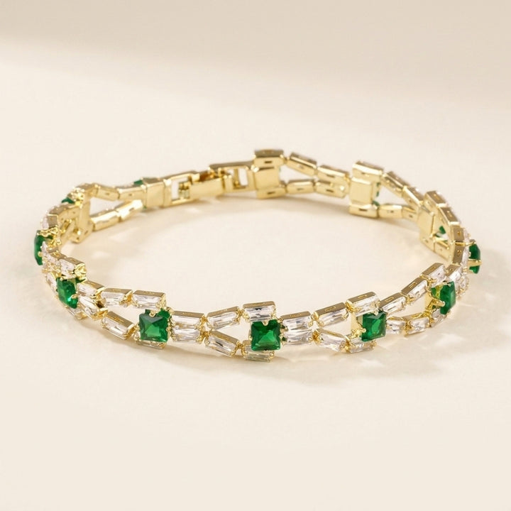 Emerald Baguette Bracelet
