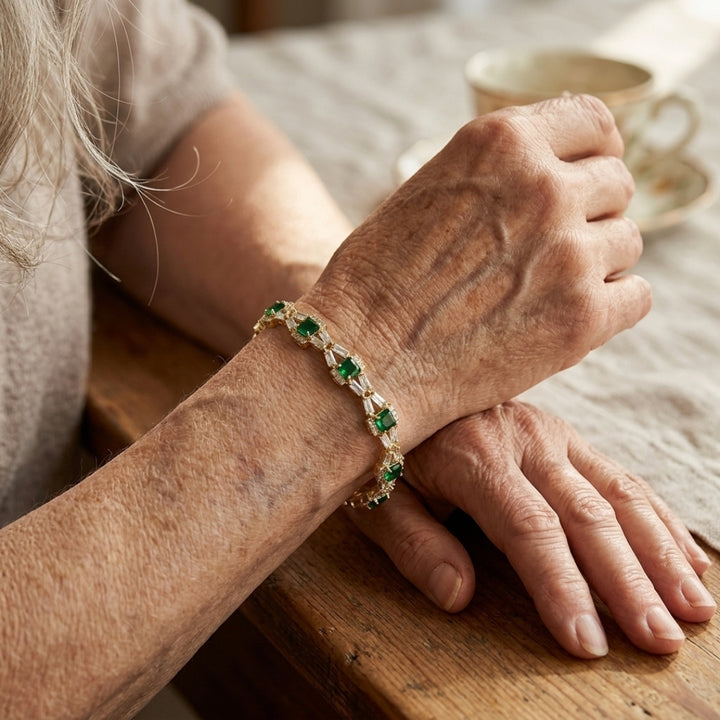 Emerald Baguette Bracelet