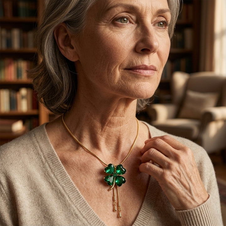 Emerald Clover Necklace