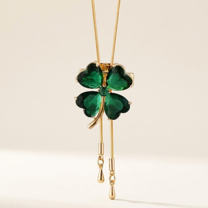 Emerald Clover Necklace