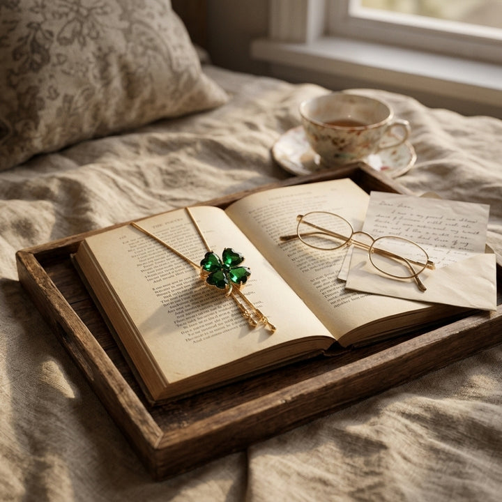 Emerald Clover Necklace