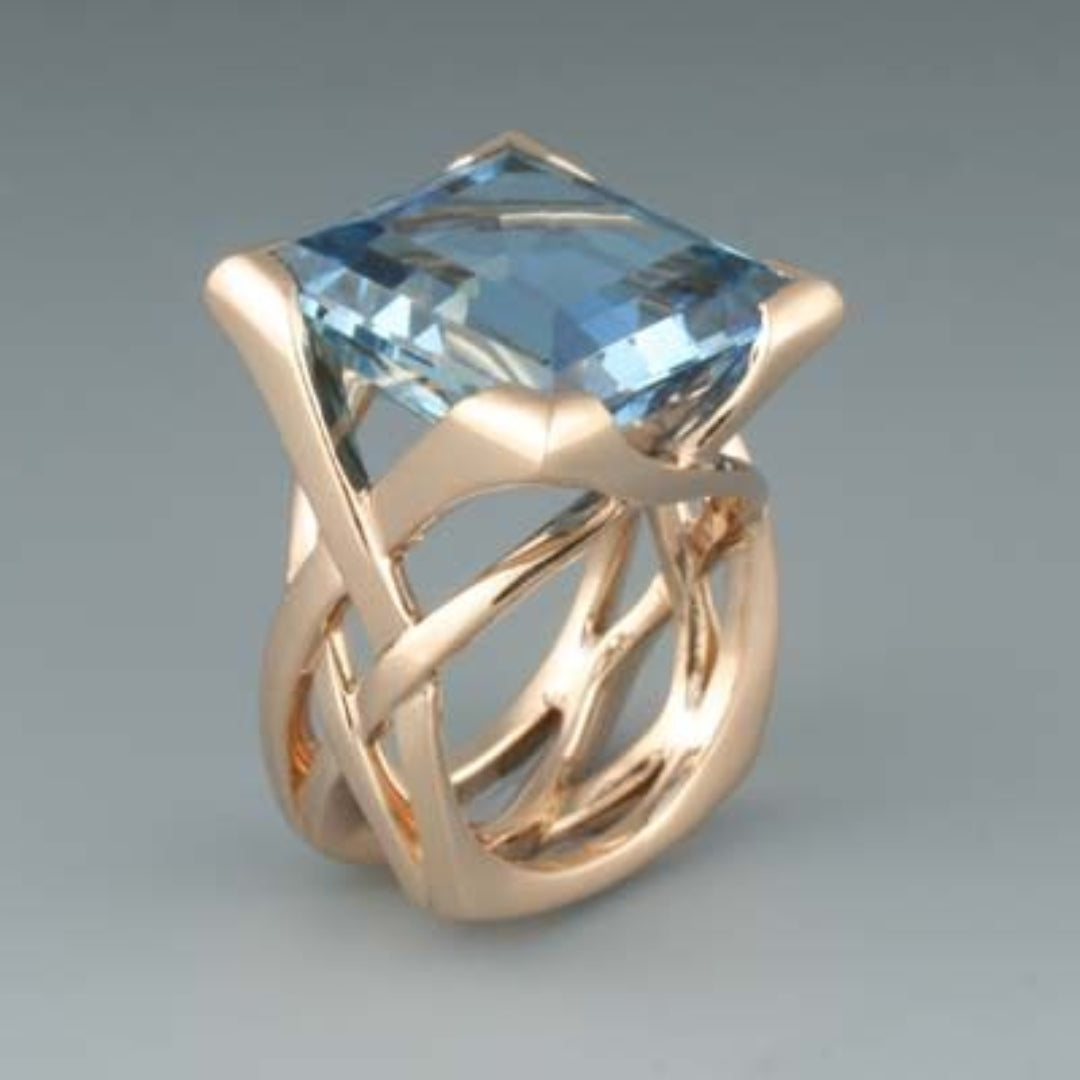 Rose Gold Woven Ring