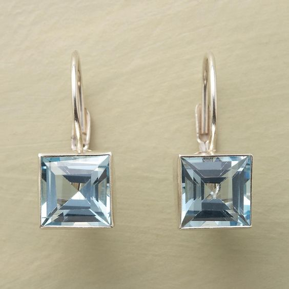 Blue Glass Earrings